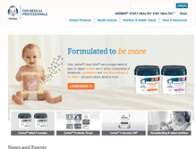 Tablet Screenshot of medical.gerber.com